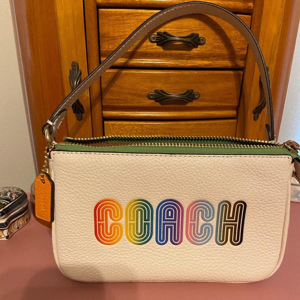Coach Nolita rainbow wristlet